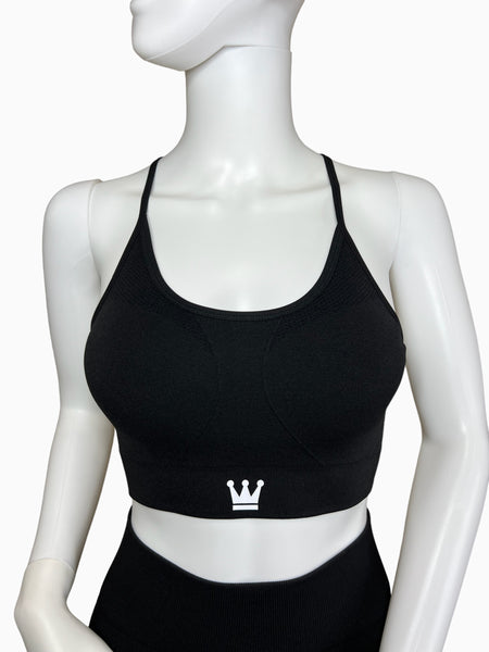 Black Apex Sports Bra Top