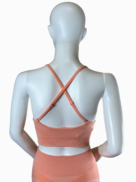 Coral Apex Sports Bra Top