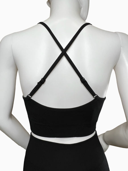 Black Apex Sports Bra Top