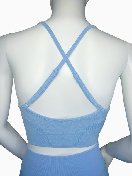 Blue Apex Sports Bra Top