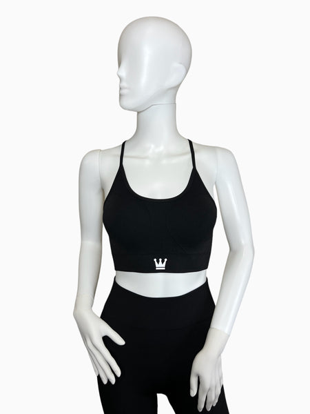 Black Apex Sports Bra Top