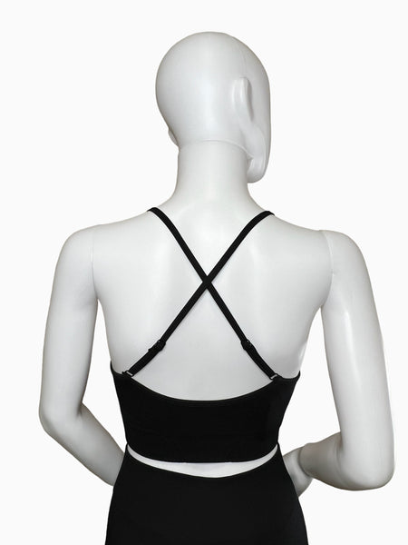 Black Apex Sports Bra Top